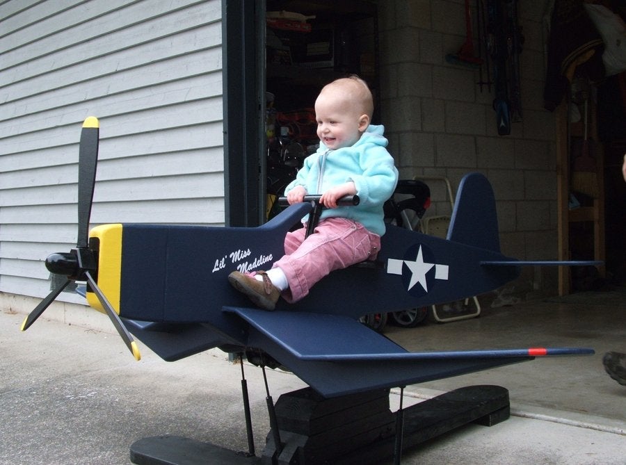 airplane rocking horse