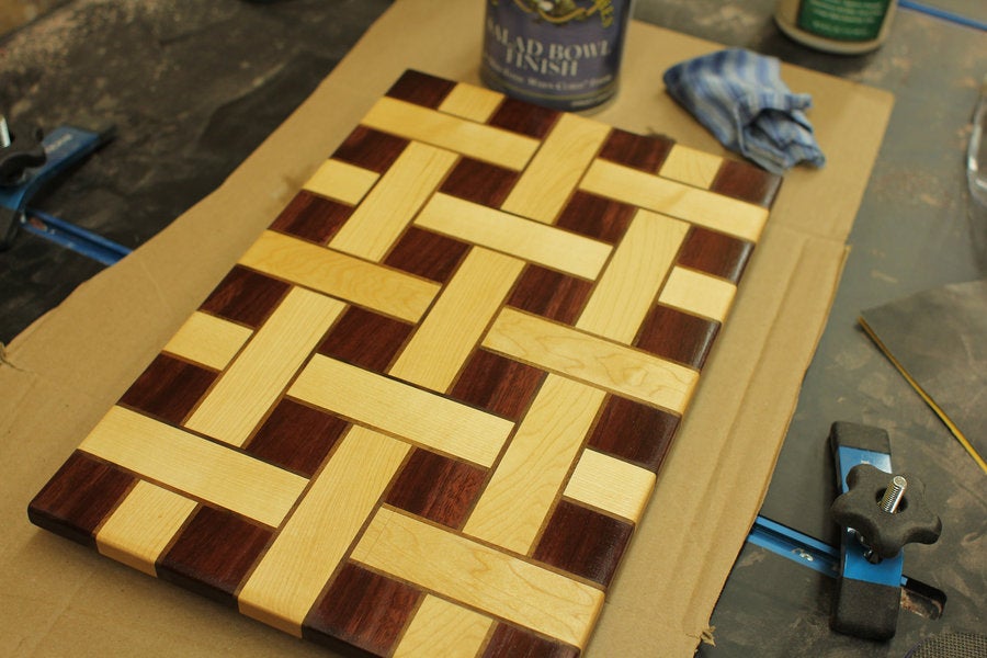 Basket Weave Cutting Board by ToddinNH