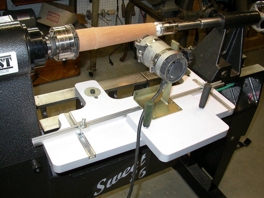 Review Lathe mounted fluting jig by hairy woodworking community