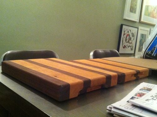 Large Serving Tray / Cutting Board - Hardwood 24 x 14 x 1 Made in U