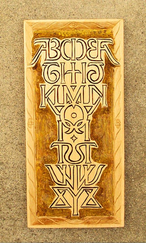Letter Stamping in Wood , Writing permanent messages on Wood