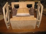 Wood Chair Rectangle Outdoor furniture Hardwood